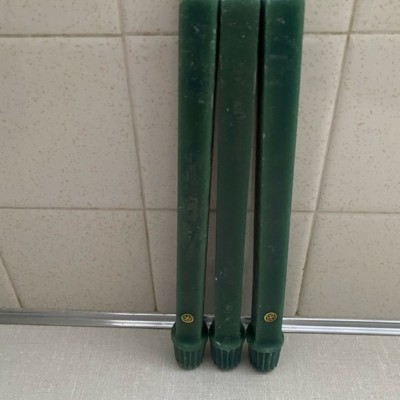 Vintage Partylite Evergreen Candle Sticks Candlestick Lot Of 3 Unlit - Picture 8 of 16